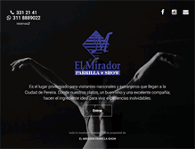 Tablet Screenshot of elmiradorparrillashow.com